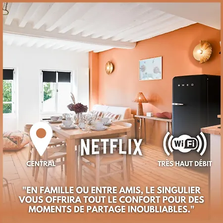 Robs - Confort, Tv Connectée, Débit, Localisation Idéale - Courts Séjours&affaires 3*